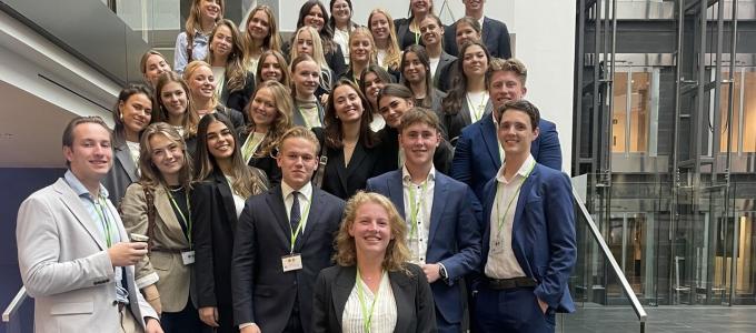 FM Brussels field trip Fall 2025 group picture of year 3 students